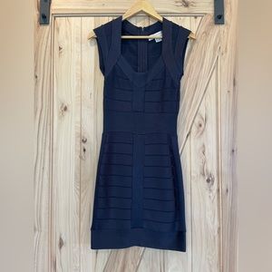 French Connection Navy Bandage dress